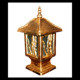 Đèn Trụ Cổng cổ điển mái ngói CT-6188 Ø200xH400